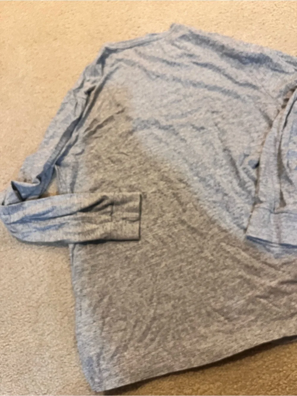 Polo Ralph Lauren Heather Gray Polo Logo Long Sleeve Tee men’s large